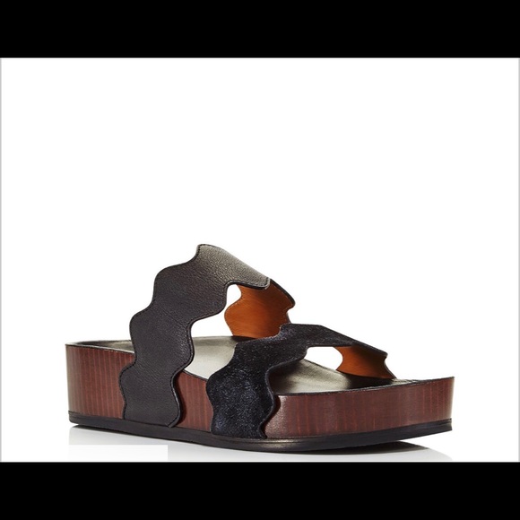NWT BRAND NEW Chloé Lauren Leather Slide - Picture 3 of 8
